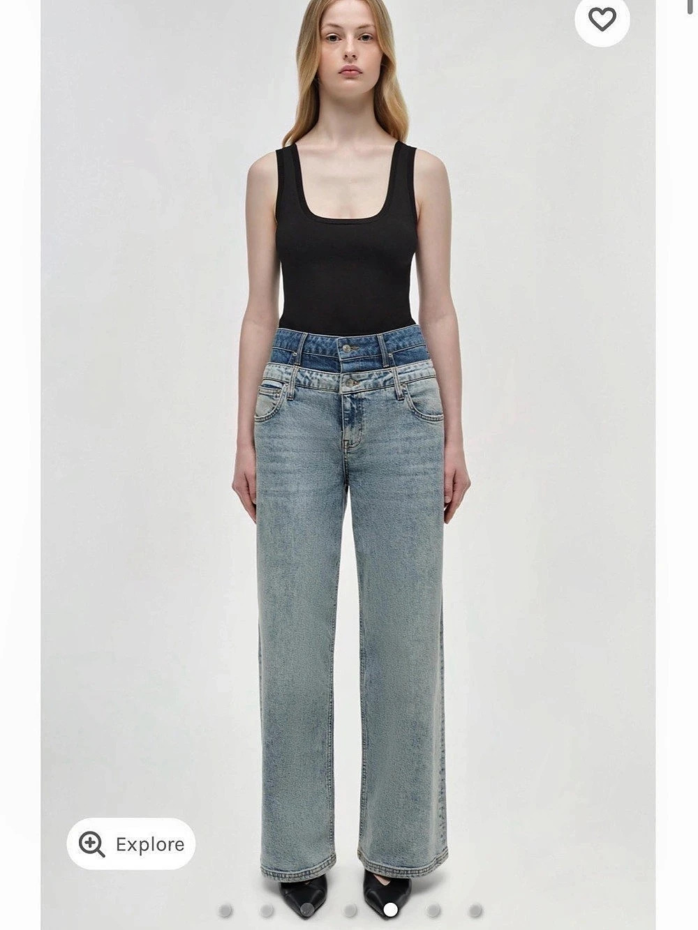 Simkhai | Kove Double Waistband Jean